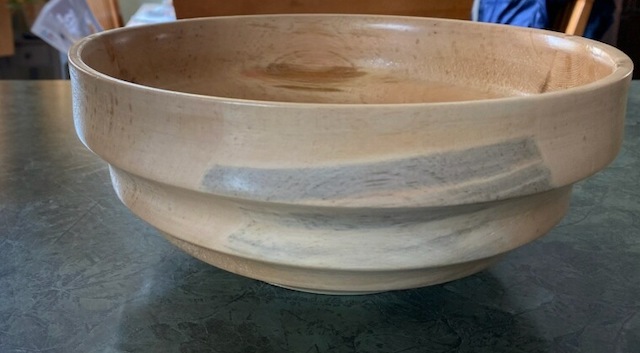 Homemade whitebark pine bowl