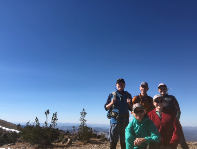 Group shot of hikers on Lolo Peak
